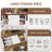 Lift Top Coffee Table, 31" Square Center Table With Sliding Door, Space-Saving Fluted Coffee Desk With Hidden Storage Compartment And Shelf, For Living Room, Home Office-1139581659