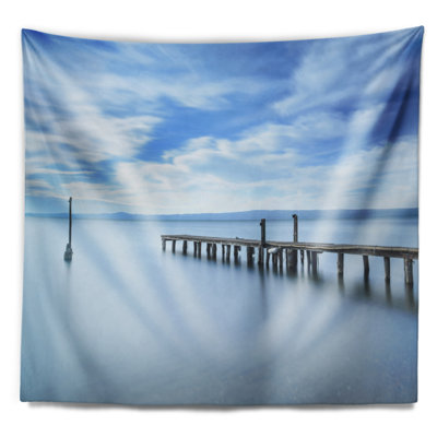 Tapisserie paysage marin et ciel bleu