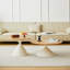 TABLE RONDE BLANC + BOIS