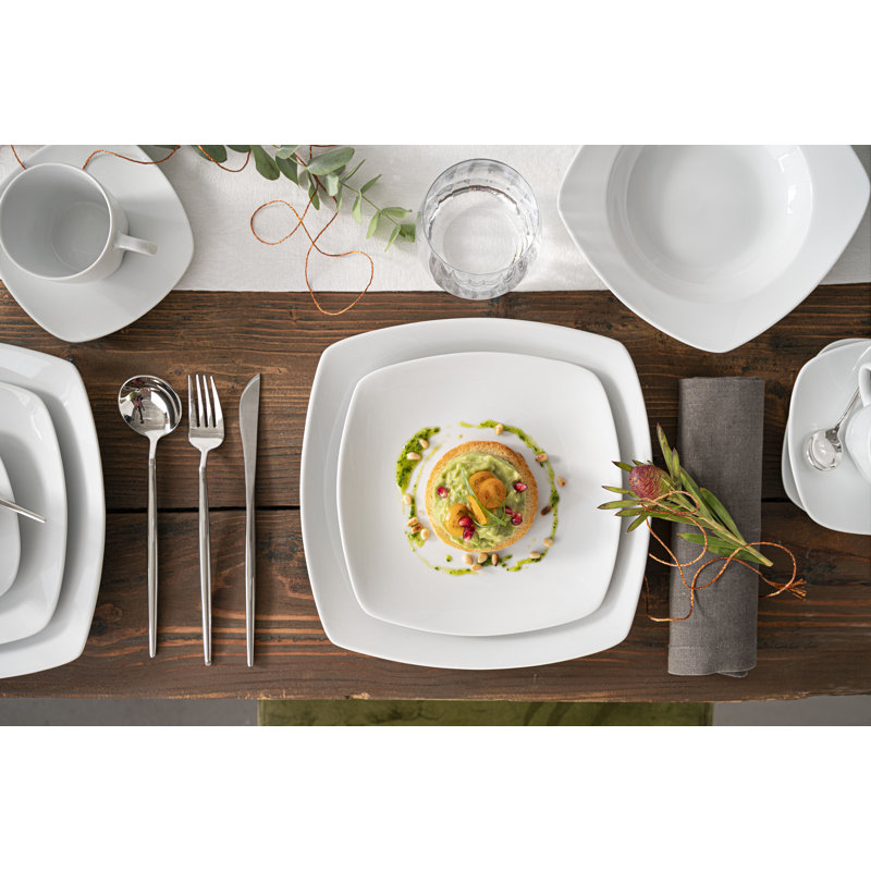 Brandermill 30 Piece Bone China Dinnerware Set, Service for 6