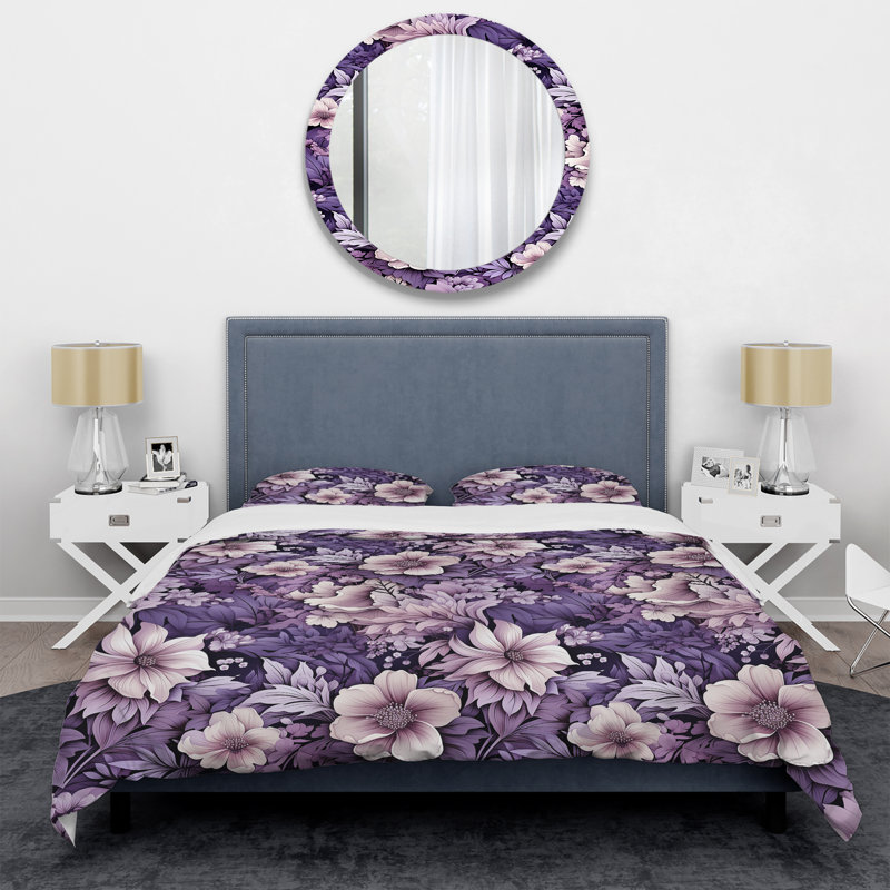 Literie Eerie Elegance Moody, Housse de couette pour grand lit et 2 taies décor