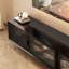 Meuble télé noir luxueux clair-110044236