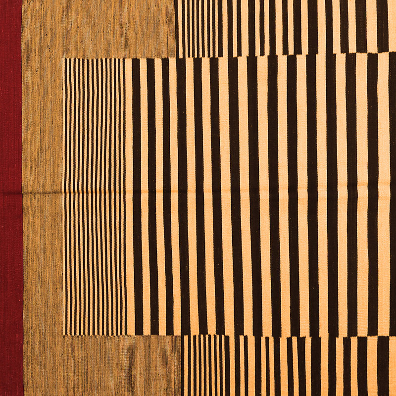 Smitty Performance Striped Indoor Rug, Square 7'