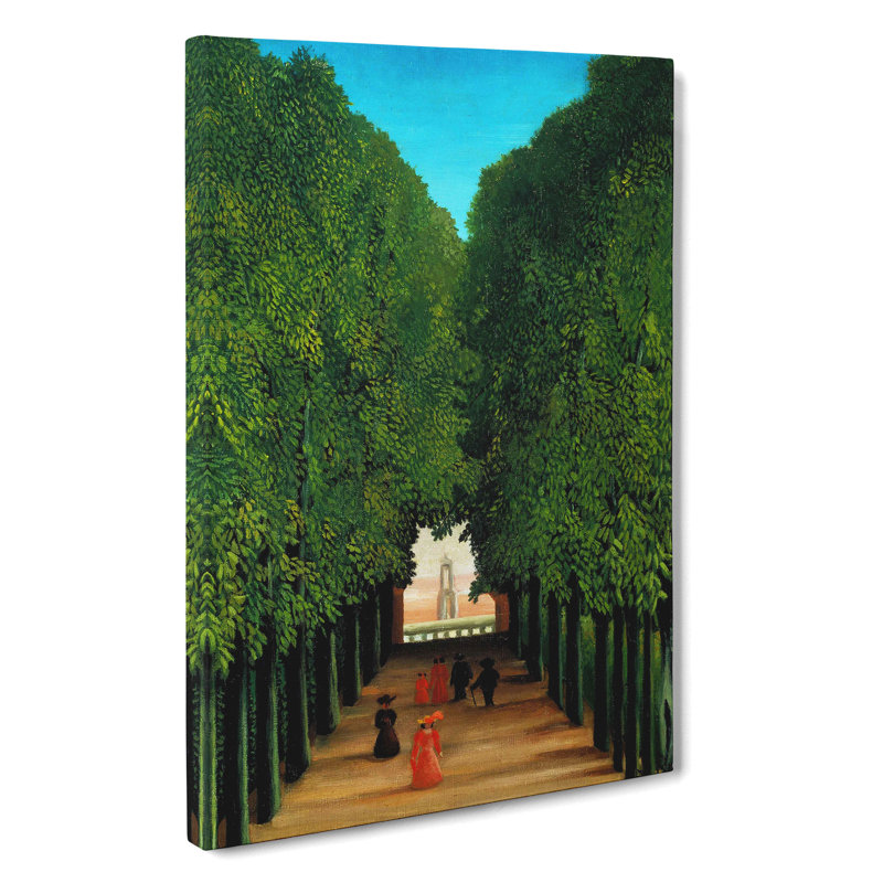 The Avenue In The Park by Henri Rousseau - Wrapped Canvas Painting, 60cm H x 40cm W x 3cm D