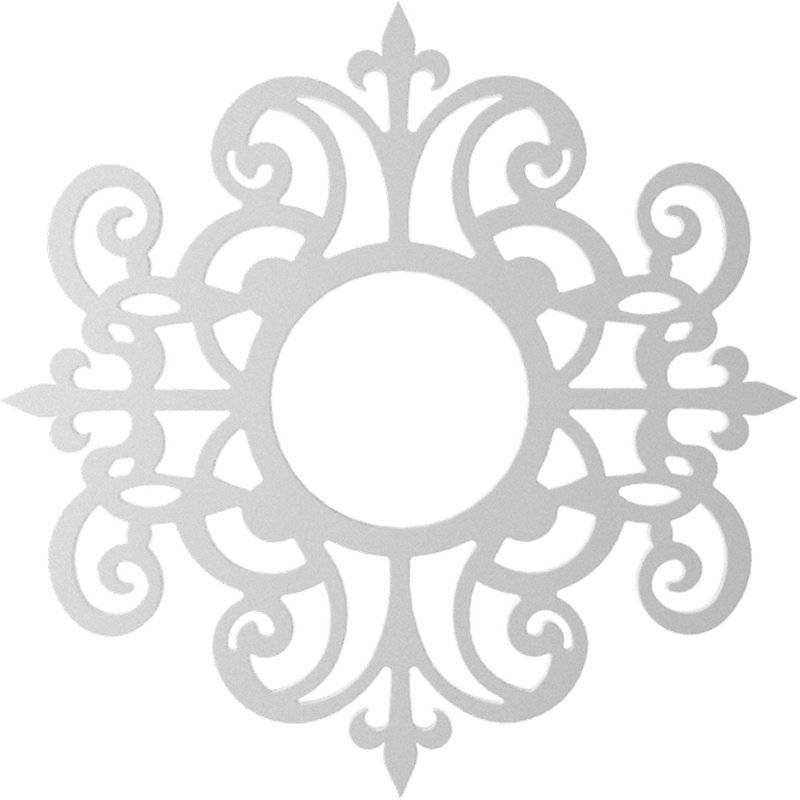 Médaillon de plafond 26 po x 26 po x 8 1/2 po x P 3/4 po Dijon, Inachevé, H 26 po x l 26 po x P 0,75 po