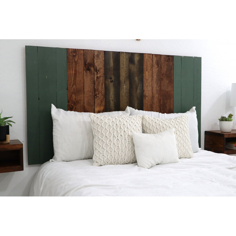 Emonee Solid Wood Panel Headboard Leaner Style, King