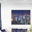 « new york city manhattan night panorama », reproduction d’impression sur toile tendue-29496256