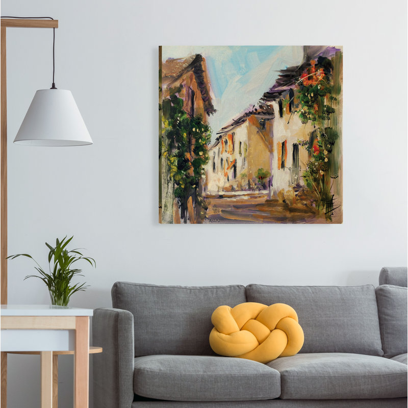« france iv », peinture, H 24 po x l 24 po x P 1,5 po, Toile tendue