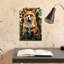 Art mural abstrait renard contemporain-129477449