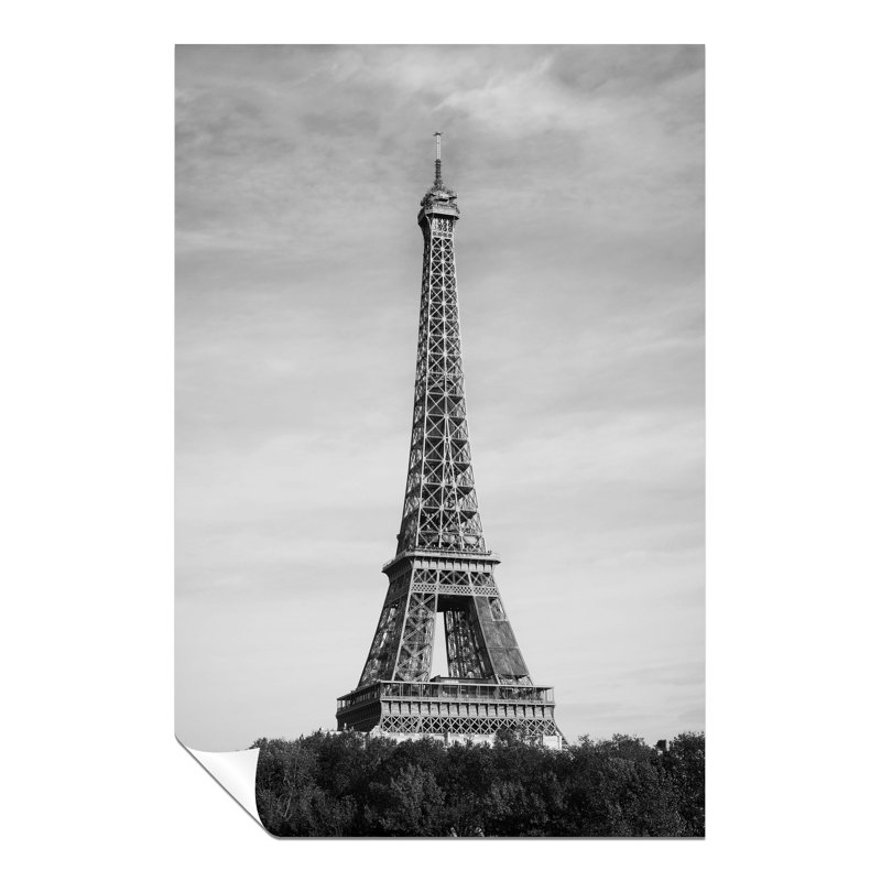 Eiffel Tower - No Frame Print, 31cm H x 20cm W x 0.5cm D