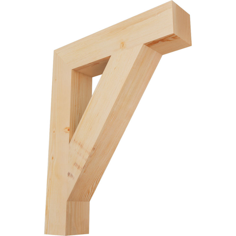 Support de bloc traditionnel, Douglas (lisse), 38" H x 5.5" W x 30" D