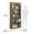 Dorset 5-Shelf Bookcase In Salt Oak-67286808