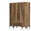 Berend 4 Door Manufactured Wood Wardrobe-1318467471