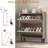 Shoe Cabinet With 2 Flip Drawers, Wooden Shoe Organizer Cabinet With Adjustable Shelf, Shoe Storage For Entryway, Hidden Shoe Cabinet For Hallway-965628189