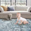 Tapis lavable moderne antidérapant (bleu)-1356500886