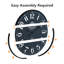 Horloge murale 24 '' Silent Decor, horloge murale en bois pour le salon, la chambre à coucher, le bureau-425428359