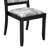 10-pc Dining Table Set a Dinner Table with a coffee Table and a Bench and 7 Wire Brushed Black Polyester Stackable Chair, Wire Brushed Black-1082676359-1082676358-1103204319