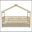 Lit en bois avec lit gigogne simple-1057143530