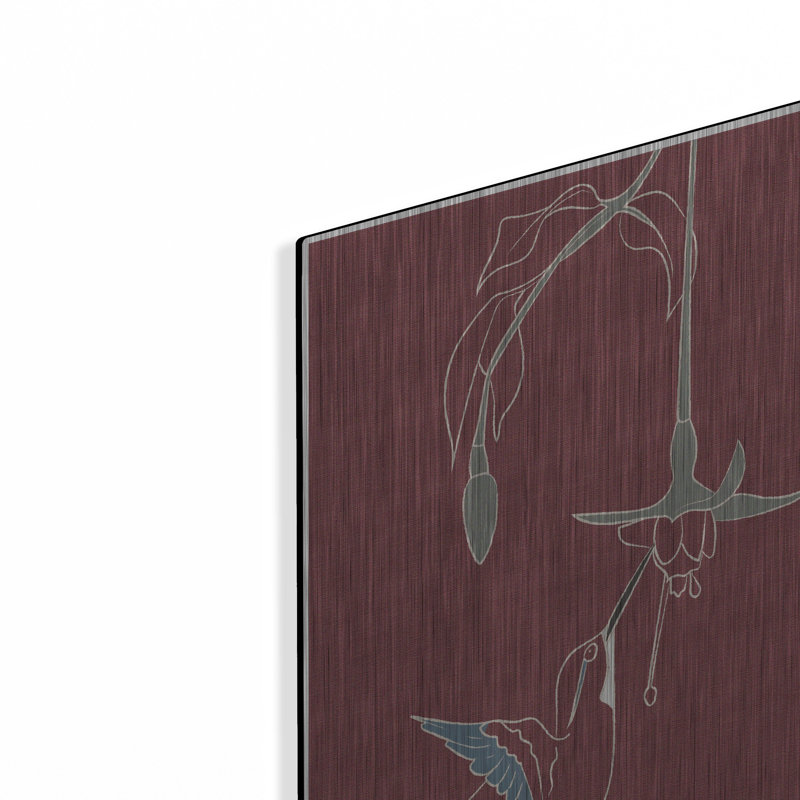 "Colibri d'art japonais" par Sabrina Balbuena, H 24 po x l 16 po