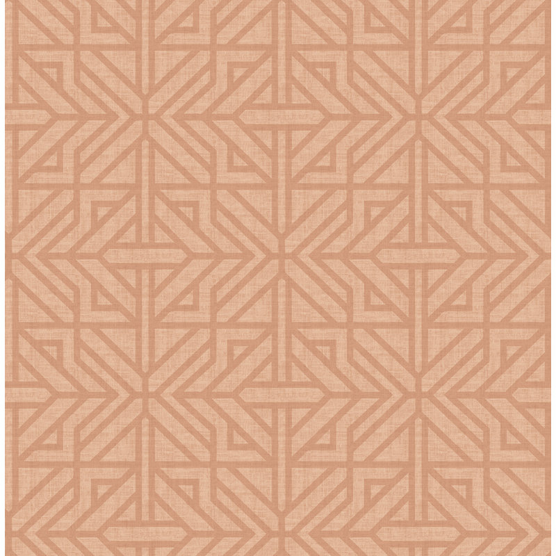 Geometric Wallpaper Double Roll, Red