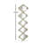 Metal Slim Stacked Chain 5 Layer Room Wall Mirror with Tear Drop Pattern and Foil Detailing-205308502