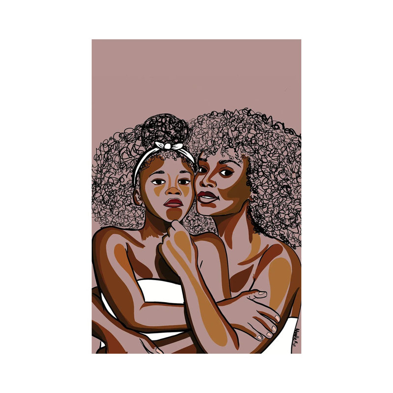Mommy And Me IV by NoelleRx - Wrapped Canvas Print, 20.32 cm H x 30.48 cm W