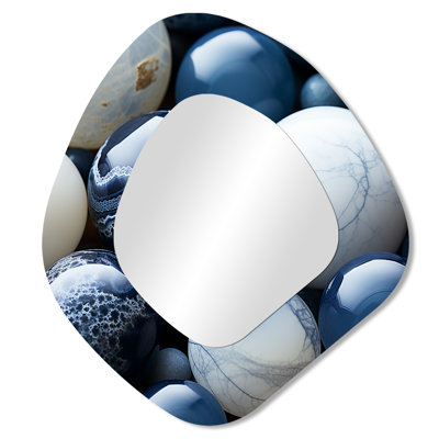 Sphère saphir blanc et bleu Hulett