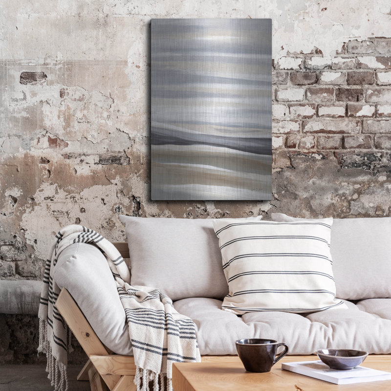 «Abstract Seascape» par Yvette St. Amant, art mural en métal, H 36 po x l 24 po