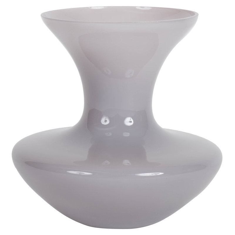 Contenant à gourde en verre 9 po Arnoldo, Gris cristal