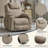 Up To 350 LBS Polyester Power Lift Recliner Chair, Heavy Duty Motion Mechanism With 8-Point Vibration Massage And Lumbar Heating, USB And Type-C Ports, Stainless Steel Cup Holders-1929604500