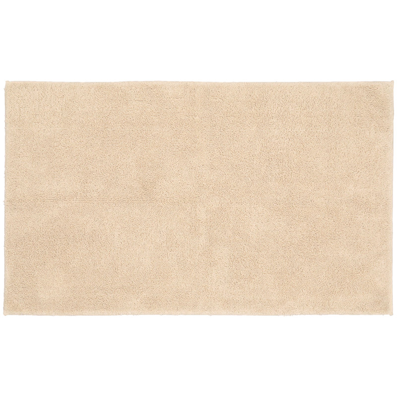Roanoke Cotton Bath Rug with Non-Slip Backing, Natural, 30" x 50"