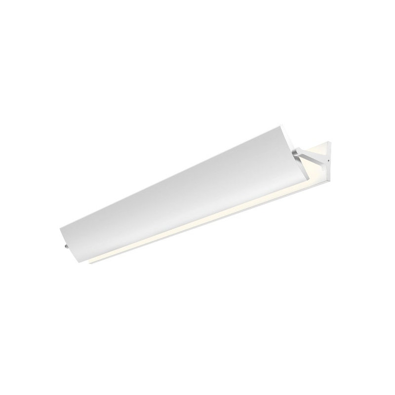 Aileron 1 - Light LED Armed Sconce, Textured White, 4" H x 36" W x 4.75" D