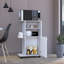 Chariot de cuisine Clip, armoire à une porte, quatre roulettes - blanc