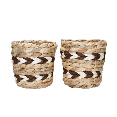 KitchenCraft Water Hyacinth Planters, Striped