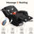 Recliner Chair, 360° Swivel Rocker Recliner with Massage and Heating, Manual Recliner with Side Pockets, Manual Reclining Chair for Living Room, Bedroom-1910403510