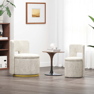 Chaise pivotante avec rangement