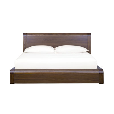 Marica Walnut Platform Bed