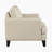 Nico 44.5" Modern & Contemporary Genuine Leather Square Arm Chair - Top Grain Leather Seating Surfaces, Classic Tufted Design Detail-485649535