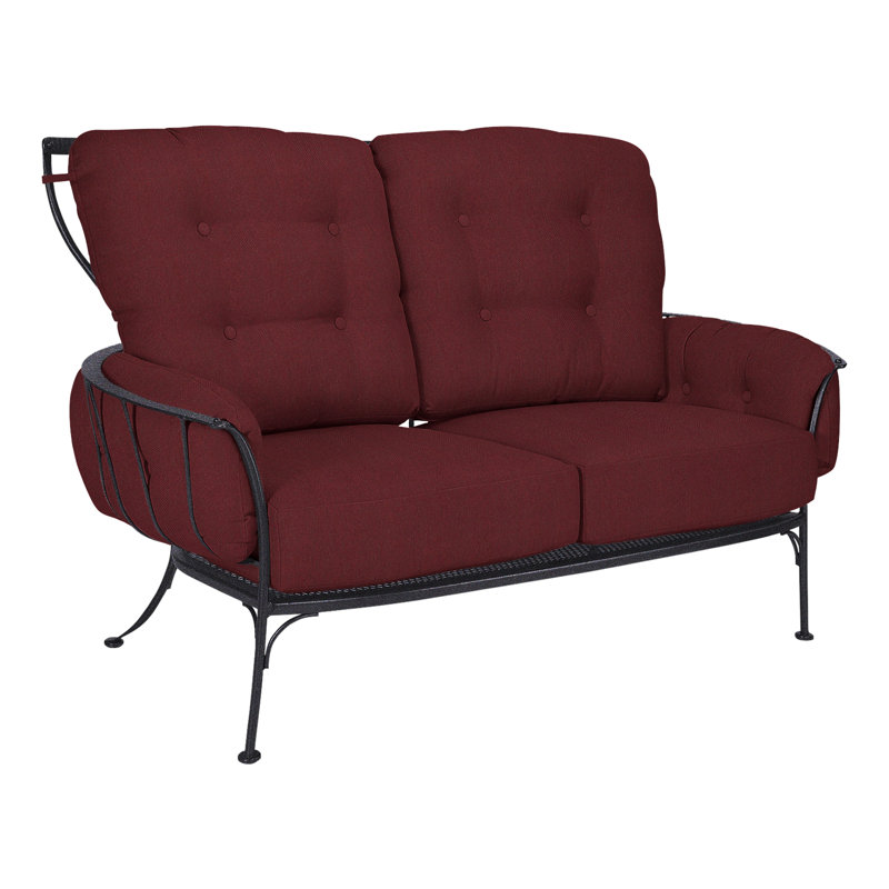 Monterra Outdoor 2 - Seat Loveseat, Graphite, Flagship Stone Sunbrella®