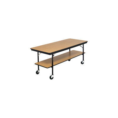 Mobile Buffet Table - Plywood Core - Two Level - Rectangle