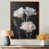 Toile avec cadre flottant brun