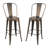 Modern Antique Copper 30" Barstool with Durable Powder Coated Steel Construction-858022521-812556286