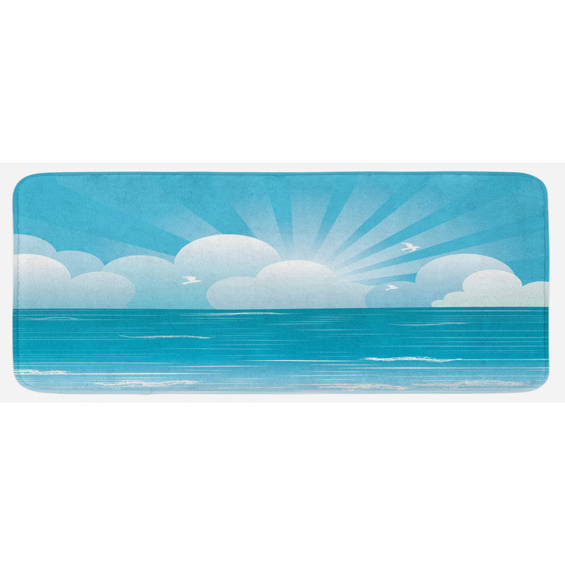 Coastal Synthetic Kitchen Mat