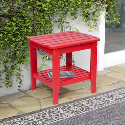 Endymion Rectangular Cedar Outdoor Side Table