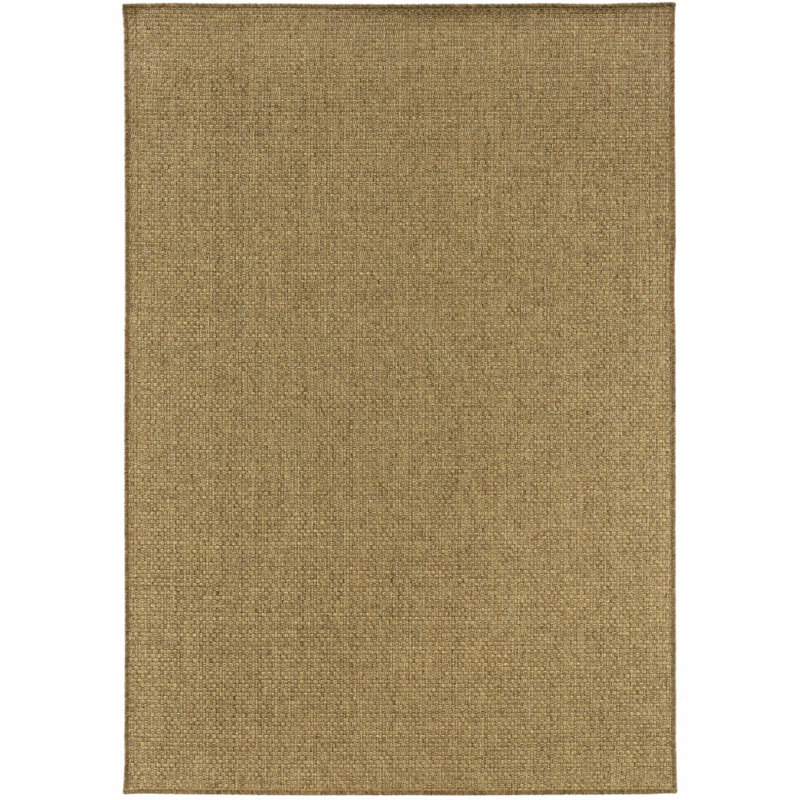 Tapis d'intérieur uni brun clair uni, Rectangle 7 pi x 10 pi
