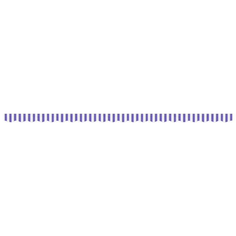 Replacement Fabric For Awning Valance, Blue/White, Striped, 480cm W x 20cm D