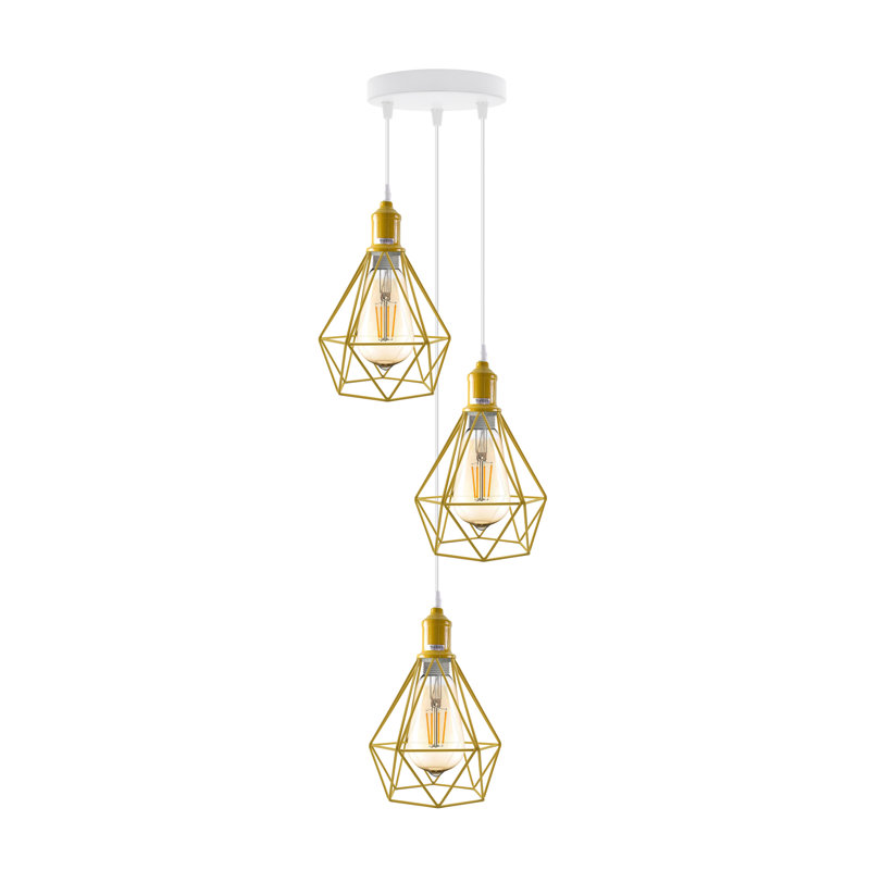 Alfie-Lee 3 - Light Pendant, Yes, Yellow