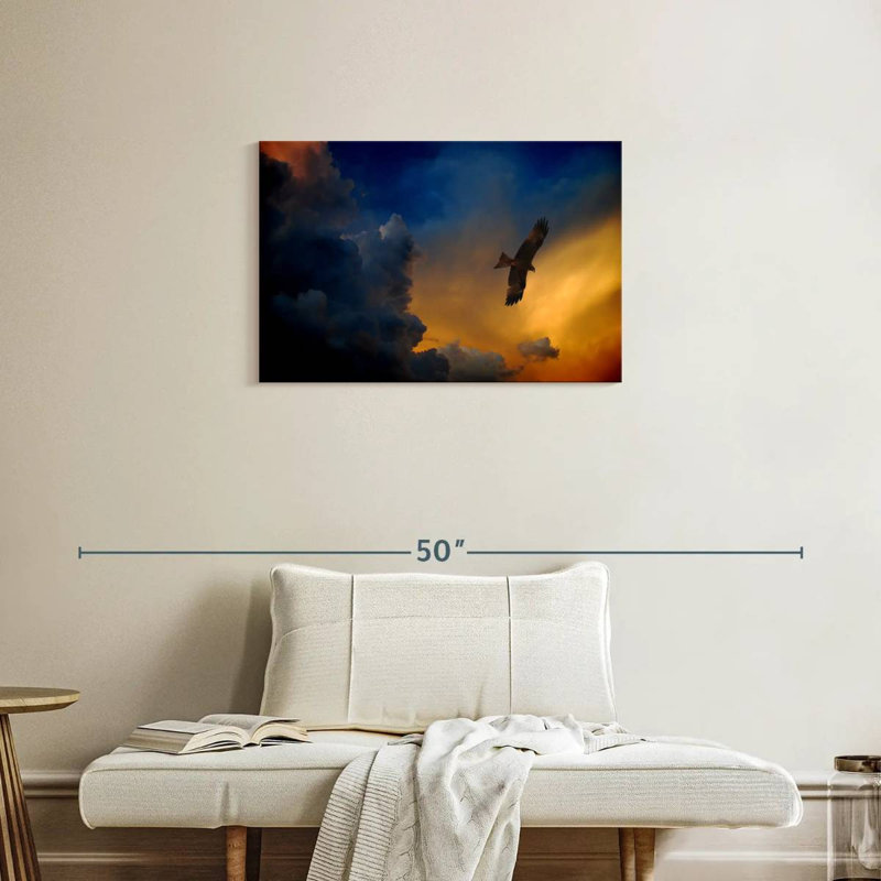 Brampt Twilight Flying Eagle, 20" H x 30" W