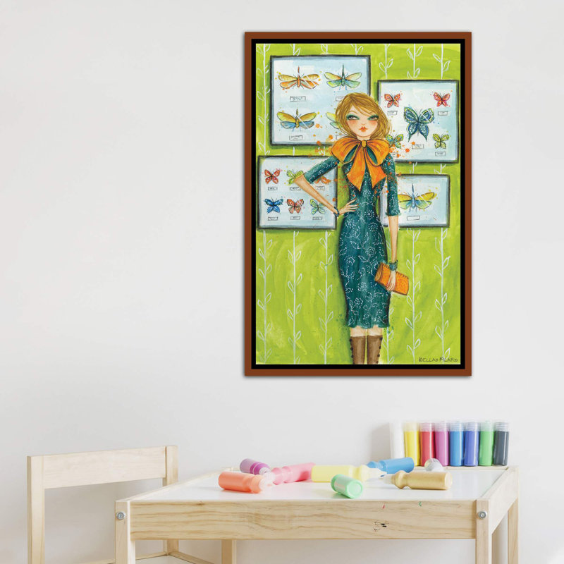 «Best Dress Butterfly Bow», art encadré, H 40 po x l 26 po x P 1,5 po, Toile avec cadre en bois classique