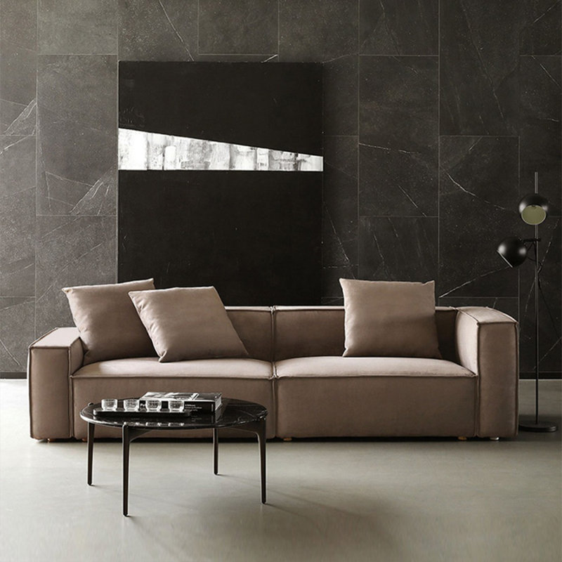 Coussin de canapé modulaire en polyester, H 27,17 po x l 102,36 po x P 37,8 po